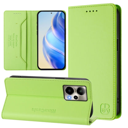 RC01 Dual-Folded Magnetic Suction RFID Leather Phone Case, For Cricket Icon 7 5G / Plus 2026, For Cricket Magic 2 / AT&T Propel 2 5G, For Cricket Debut S3, For Cricket Icon 6, For Cricket Outlast 5G 2024