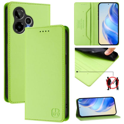 RC01 Dual-Folded Magnetic Suction RFID Leather Phone Case, For Cricket Icon 7 5G / Plus 2026, For Cricket Magic 2 / AT&T Propel 2 5G, For Cricket Debut S3, For Cricket Icon 6, For Cricket Outlast 5G 2024