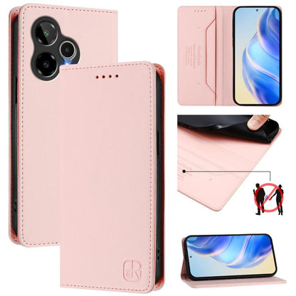 RC01 Dual-Folded Magnetic Suction RFID Leather Phone Case, For Cricket Icon 7 5G / Plus 2026, For Cricket Magic 2 / AT&T Propel 2 5G, For Cricket Debut S3, For Cricket Icon 6, For Cricket Outlast 5G 2024