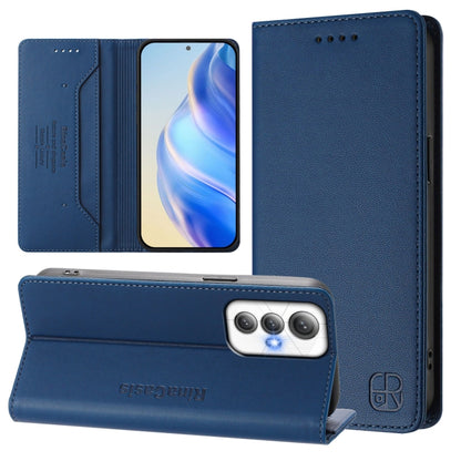 RC01 Dual-Folded Magnetic Suction RFID Leather Phone Case, For Cubot A40, For Cubot P90, For Cubot A30, For Cubot A20, For Cubot Max 5, For Cubot A10, For Cubot Note 40, For Cubot P50