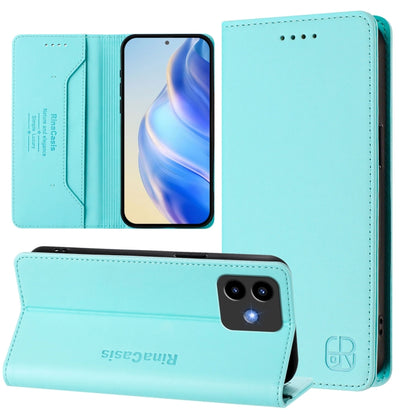 RC01 Dual-Folded Magnetic Suction RFID Leather Phone Case, For Cubot A40, For Cubot P90, For Cubot A30, For Cubot A20, For Cubot Max 5, For Cubot A10, For Cubot Note 40, For Cubot P50