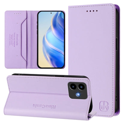 RC01 Dual-Folded Magnetic Suction RFID Leather Phone Case, For Cubot A40, For Cubot P90, For Cubot A30, For Cubot A20, For Cubot Max 5, For Cubot A10, For Cubot Note 40, For Cubot P50