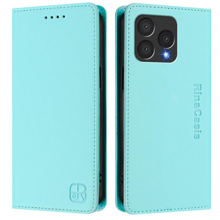 RC01 Dual-Folded Magnetic Suction RFID Leather Phone Case, For Cubot A40, For Cubot P90, For Cubot A30, For Cubot A20, For Cubot Max 5, For Cubot A10, For Cubot Note 40, For Cubot P50