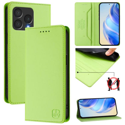 RC01 Dual-Folded Magnetic Suction RFID Leather Phone Case, For Cubot A40, For Cubot P90, For Cubot A30, For Cubot A20, For Cubot Max 5, For Cubot A10, For Cubot Note 40, For Cubot P50