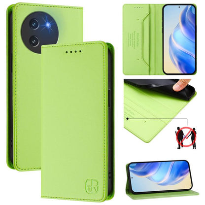 RC01 Dual-Folded Magnetic Suction RFID Leather Phone Case, For Doogee Note 56 / Note 56 Pro, For Doogee N60 Pro, For Doogee Note 59 / Note 59 Pro, For Doofee N55 Plus