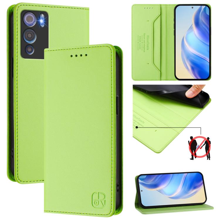 RC01 Dual-Folded Magnetic Suction RFID Leather Phone Case, For Doogee Note 56 / Note 56 Pro, For Doogee N60 Pro, For Doogee Note 59 / Note 59 Pro, For Doofee N55 Plus