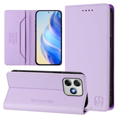 RC01 Dual-Folded Magnetic Suction RFID Leather Phone Case, For Ulefone Note 20 Pro, For Ulefone Note 17 Pro, For Ulefone Note 18 Ultra 5G, For Ulefone Note 16 Pro, For Ulefone Note 14
