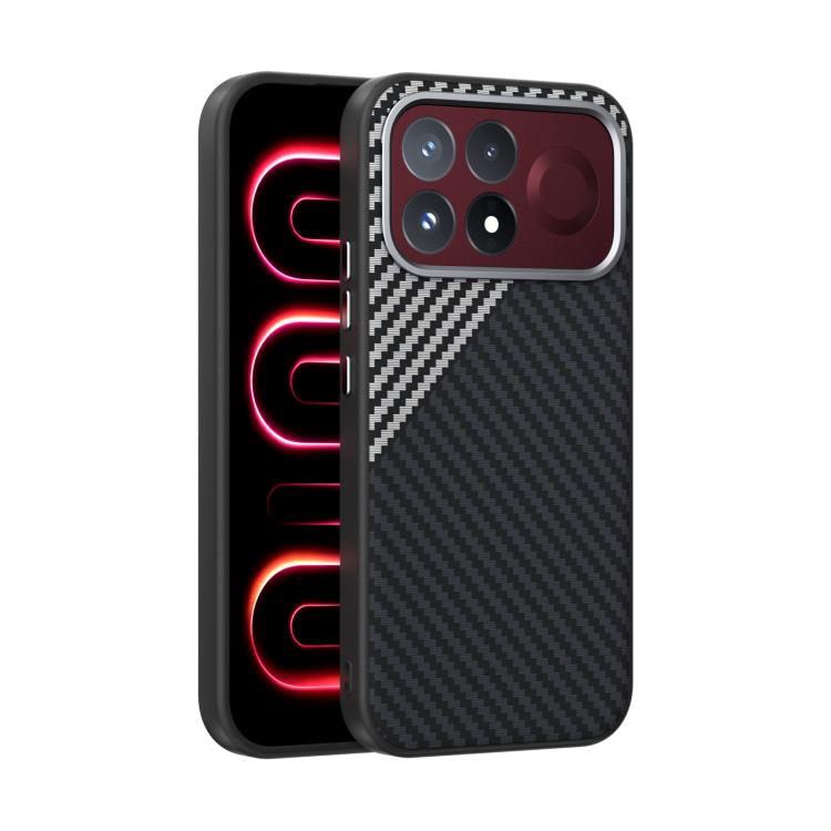 ABEEL C Carbon Fiber Series 6D Micro Relief MagSafe Phone Case, For Redmi K100 Pro Max 5G, For Redmi K100 Pro 5G, For Redmi K90 Pro Max/Poco F8 Ultra, For Redmi K90/Poco F8 Pro, For Redmi K90 Pro Max Champion Edition, For Redmi K80 Pro, For Redmi K80  ...