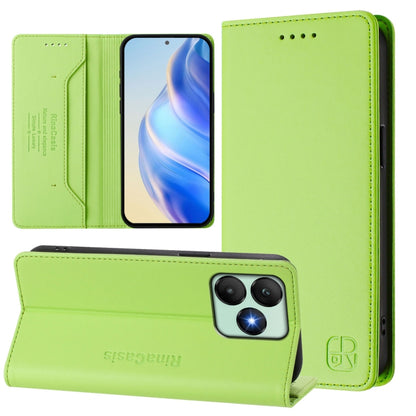 RC01 Dual-Folded Magnetic Suction RFID Leather Phone Case, For Wiko T60 / Cubot P80, For Wiko T20