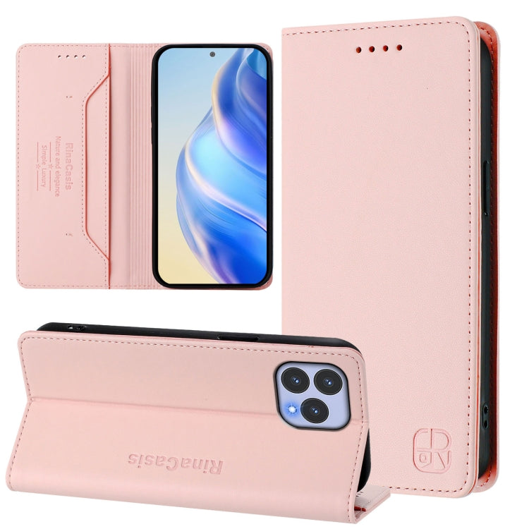 RC01 Dual-Folded Magnetic Suction RFID Leather Phone Case, For Wiko T60 / Cubot P80, For Wiko T20