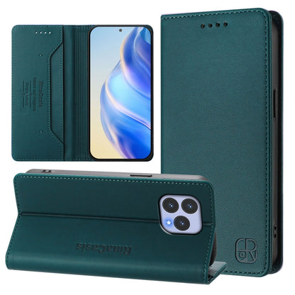 RC01 Dual-Folded Magnetic Suction RFID Leather Phone Case, For Wiko T60 / Cubot P80, For Wiko T20