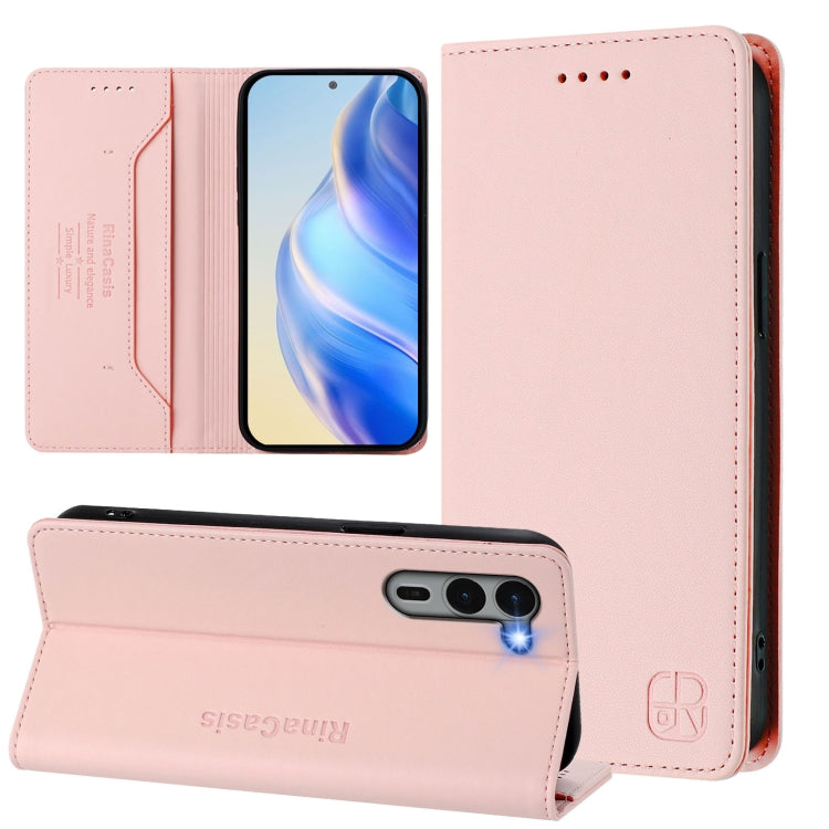 RC01 Dual-Folded Magnetic Suction RFID Leather Phone Case, For Fujitsu Arrows We3, For Fujitsu Arrows We2 F-52E, For Fujitsu Arrows We2 Plus / F-51E