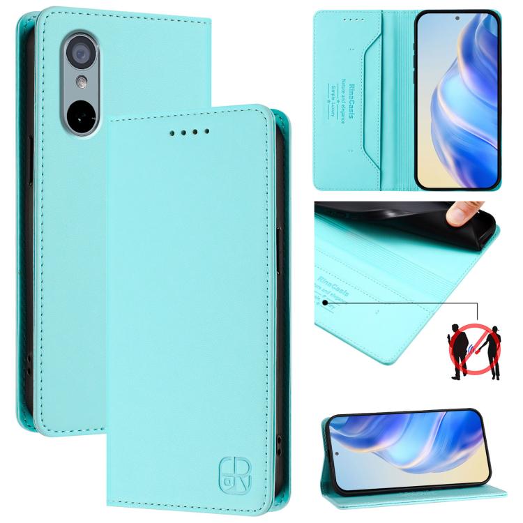 RC01 Dual-Folded Magnetic Suction RFID Leather Phone Case, For Fujitsu Arrows We3, For Fujitsu Arrows We2 F-52E, For Fujitsu Arrows We2 Plus / F-51E