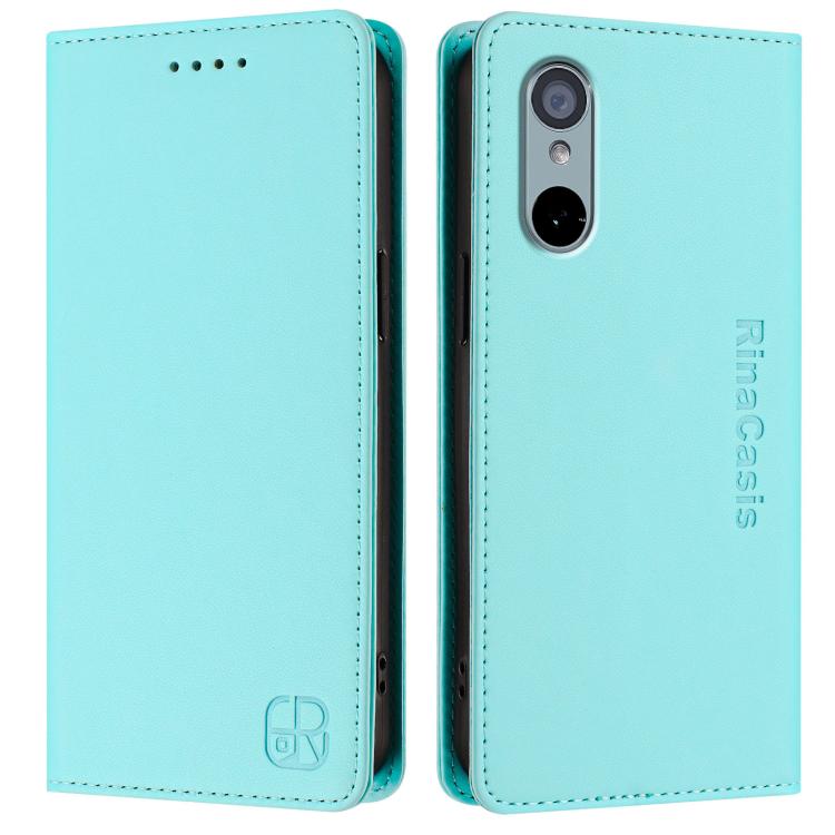 RC01 Dual-Folded Magnetic Suction RFID Leather Phone Case, For Fujitsu Arrows We3, For Fujitsu Arrows We2 F-52E, For Fujitsu Arrows We2 Plus / F-51E