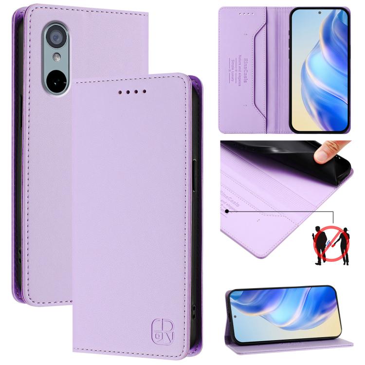 RC01 Dual-Folded Magnetic Suction RFID Leather Phone Case, For Fujitsu Arrows We3, For Fujitsu Arrows We2 F-52E, For Fujitsu Arrows We2 Plus / F-51E