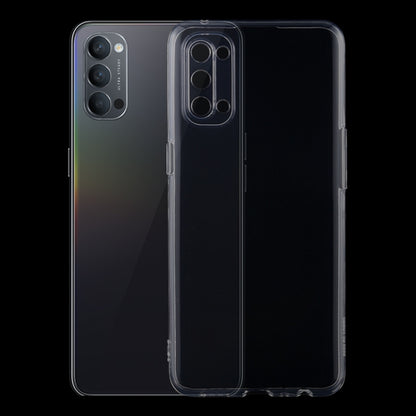 Ultra-thin transparent TPU phone case with camera cutout and raised side buttons