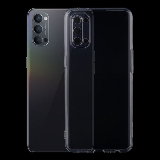 Ultra-thin transparent TPU phone case with camera cutout and raised side buttons