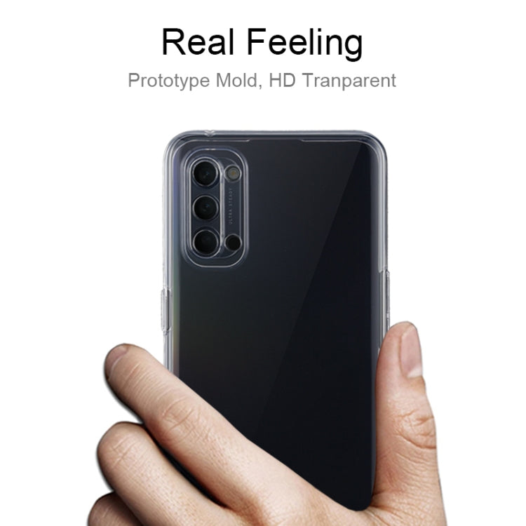 Ultra-thin clear TPU phone case on a phone, with camera cutout and slim profile