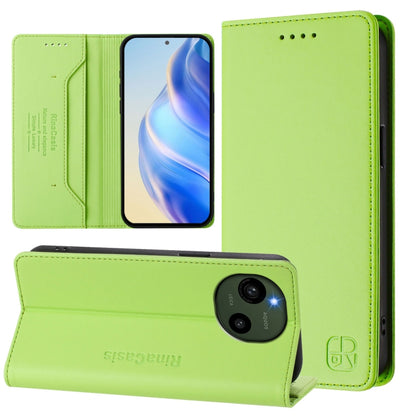 RC01 Dual-Folded Magnetic Suction RFID Leather Phone Case, For Sharp Aquos wish6, For Sharp Aquos R11, For Sharp Aquos Sense10, For Sharp Basio Active3, For Sharp Aquos Sense9 Plus, For Sharp Aquos Sense9, For Sharp Aquos R9 Pro SH-54E                 ...