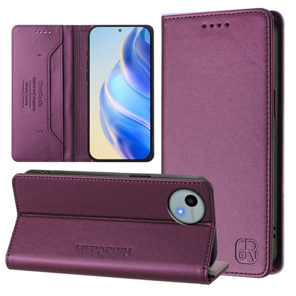 RC01 Dual-Folded Magnetic Suction RFID Leather Phone Case, For Sharp Aquos wish6, For Sharp Aquos R11, For Sharp Aquos Sense10, For Sharp Basio Active3, For Sharp Aquos Sense9 Plus, For Sharp Aquos Sense9, For Sharp Aquos R9 Pro SH-54E                 ...