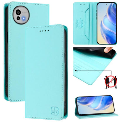 RC01 Dual-Folded Magnetic Suction RFID Leather Phone Case, For Sharp Aquos wish6, For Sharp Aquos R11, For Sharp Aquos Sense10, For Sharp Basio Active3, For Sharp Aquos Sense9 Plus, For Sharp Aquos Sense9, For Sharp Aquos R9 Pro SH-54E                 ...