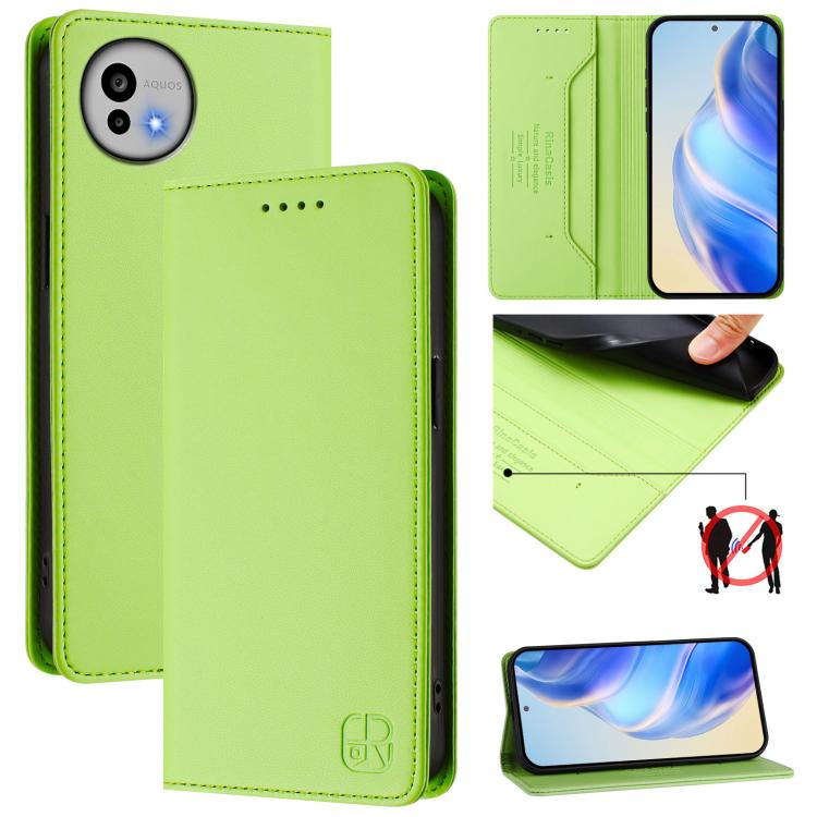 RC01 Dual-Folded Magnetic Suction RFID Leather Phone Case, For Sharp Aquos wish6, For Sharp Aquos R11, For Sharp Aquos Sense10, For Sharp Basio Active3, For Sharp Aquos Sense9 Plus, For Sharp Aquos Sense9, For Sharp Aquos R9 Pro SH-54E                 ...
