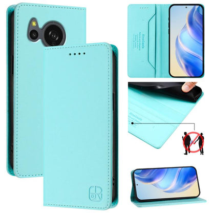 RC01 Dual-Folded Magnetic Suction RFID Leather Phone Case, For Sharp Aquos wish6, For Sharp Aquos R11, For Sharp Aquos Sense10, For Sharp Basio Active3, For Sharp Aquos Sense9 Plus, For Sharp Aquos Sense9, For Sharp Aquos R9 Pro SH-54E                 ...
