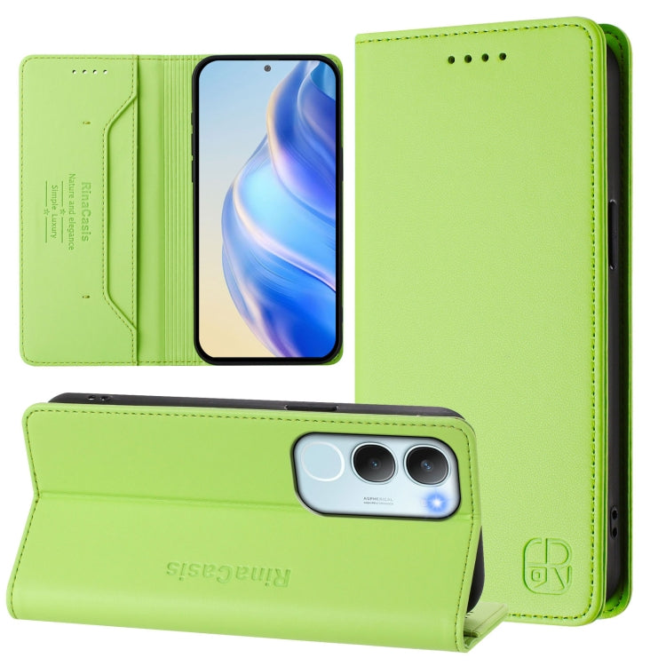 RC01 Dual-Folded Magnetic Suction RFID Leather Phone Case, For vivo S30 Pro mini, For vivo S30, For vivo Y39 5G Global, For vivo V50 Lite 5G, For vivo Y29s 5G / Y04 4G Global, For vivo Y29 4G Global, For vivo V50 5G Global, For vivo S20 5G             ...