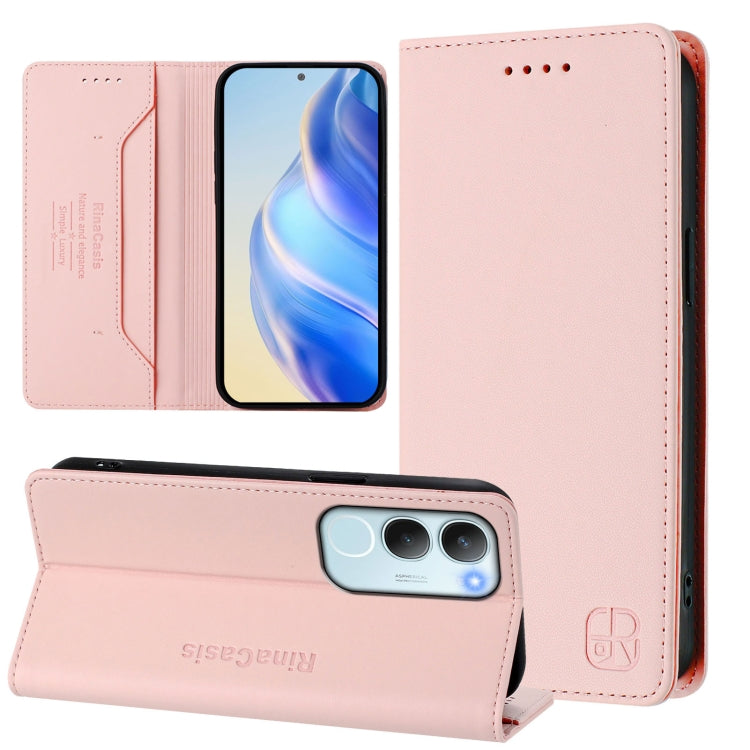 RC01 Dual-Folded Magnetic Suction RFID Leather Phone Case, For vivo S30 Pro mini, For vivo S30, For vivo Y39 5G Global, For vivo V50 Lite 5G, For vivo Y29s 5G / Y04 4G Global, For vivo Y29 4G Global, For vivo V50 5G Global, For vivo S20 5G             ...