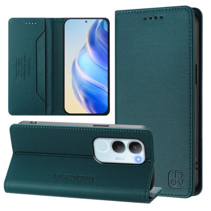 RC01 Dual-Folded Magnetic Suction RFID Leather Phone Case, For vivo S30 Pro mini, For vivo S30, For vivo Y39 5G Global, For vivo V50 Lite 5G, For vivo Y29s 5G / Y04 4G Global, For vivo Y29 4G Global, For vivo V50 5G Global, For vivo S20 5G             ...