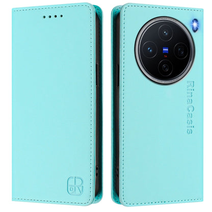 RC01 Dual-Folded Magnetic Suction RFID Leather Phone Case, For vivo X200, For vivo X200 Pro mini, For vivo X200 Pro, For vivo V40 Lite 5G IDN, For vivo V40e 5G India / iQOO Z9s 5G, For vivo V40 5G / V40 Pro 5G Global, For vivo Y300 Pro                 ...