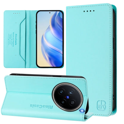 RC01 Dual-Folded Magnetic Suction RFID Leather Phone Case, For vivo X200, For vivo X200 Pro mini, For vivo X200 Pro, For vivo V40 Lite 5G IDN, For vivo V40e 5G India / iQOO Z9s 5G, For vivo V40 5G / V40 Pro 5G Global, For vivo Y300 Pro                 ...