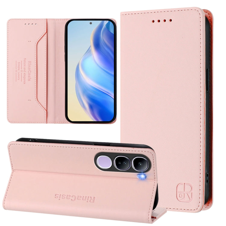 RC01 Dual-Folded Magnetic Suction RFID Leather Phone Case, For vivo X200, For vivo X200 Pro mini, For vivo X200 Pro, For vivo V40 Lite 5G IDN, For vivo V40e 5G India / iQOO Z9s 5G, For vivo V40 5G / V40 Pro 5G Global, For vivo Y300 Pro                 ...