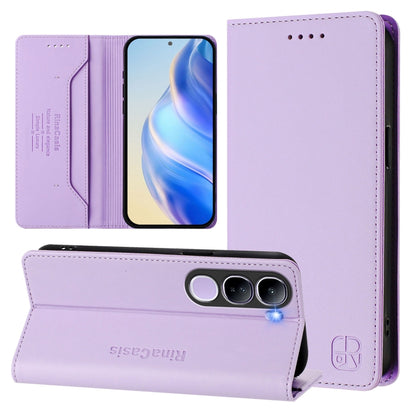 RC01 Dual-Folded Magnetic Suction RFID Leather Phone Case, For vivo X200, For vivo X200 Pro mini, For vivo X200 Pro, For vivo V40 Lite 5G IDN, For vivo V40e 5G India / iQOO Z9s 5G, For vivo V40 5G / V40 Pro 5G Global, For vivo Y300 Pro                 ...