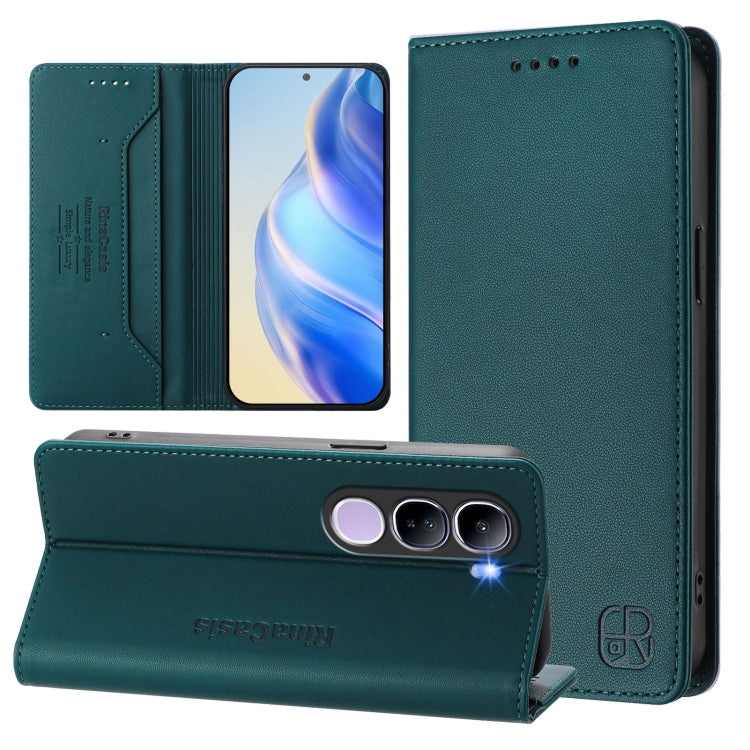 RC01 Dual-Folded Magnetic Suction RFID Leather Phone Case, For vivo X200, For vivo X200 Pro mini, For vivo X200 Pro, For vivo V40 Lite 5G IDN, For vivo V40e 5G India / iQOO Z9s 5G, For vivo V40 5G / V40 Pro 5G Global, For vivo Y300 Pro                 ...