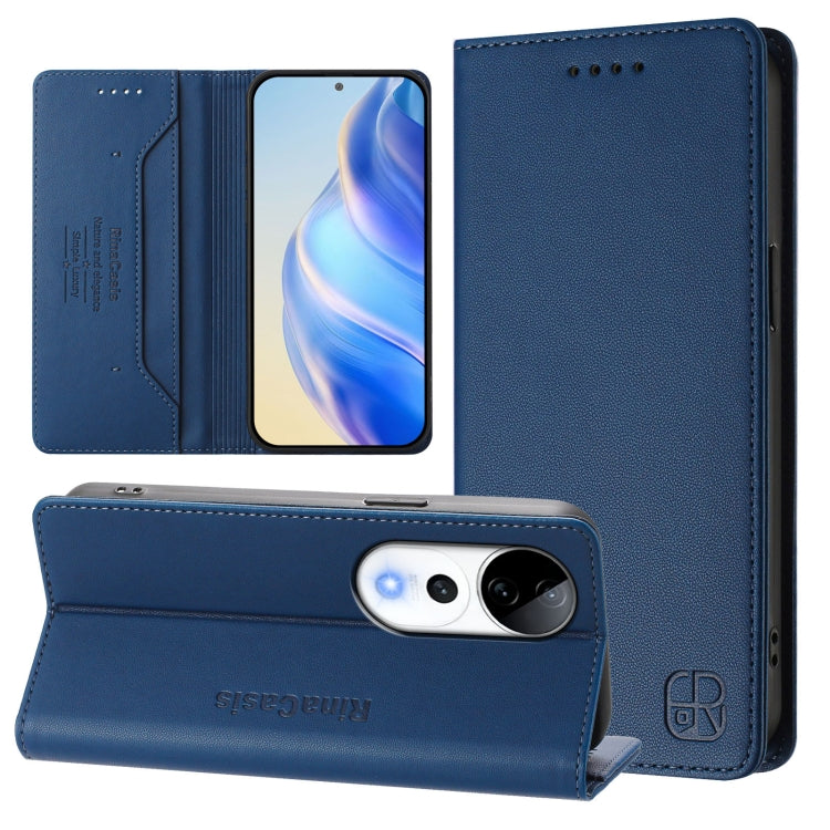 RC01 Dual-Folded Magnetic Suction RFID Leather Phone Case, For vivo X200, For vivo X200 Pro mini, For vivo X200 Pro, For vivo V40 Lite 5G IDN, For vivo V40e 5G India / iQOO Z9s 5G, For vivo V40 5G / V40 Pro 5G Global, For vivo Y300 Pro                 ...