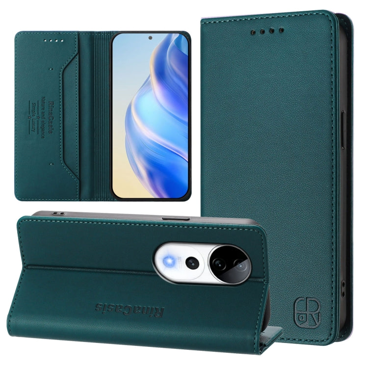 RC01 Dual-Folded Magnetic Suction RFID Leather Phone Case, For vivo X200, For vivo X200 Pro mini, For vivo X200 Pro, For vivo V40 Lite 5G IDN, For vivo V40e 5G India / iQOO Z9s 5G, For vivo V40 5G / V40 Pro 5G Global, For vivo Y300 Pro                 ...