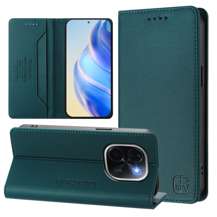 RC01 Dual-Folded Magnetic Suction RFID Leather Phone Case, For vivo X200, For vivo X200 Pro mini, For vivo X200 Pro, For vivo V40 Lite 5G IDN, For vivo V40e 5G India / iQOO Z9s 5G, For vivo V40 5G / V40 Pro 5G Global, For vivo Y300 Pro                 ...
