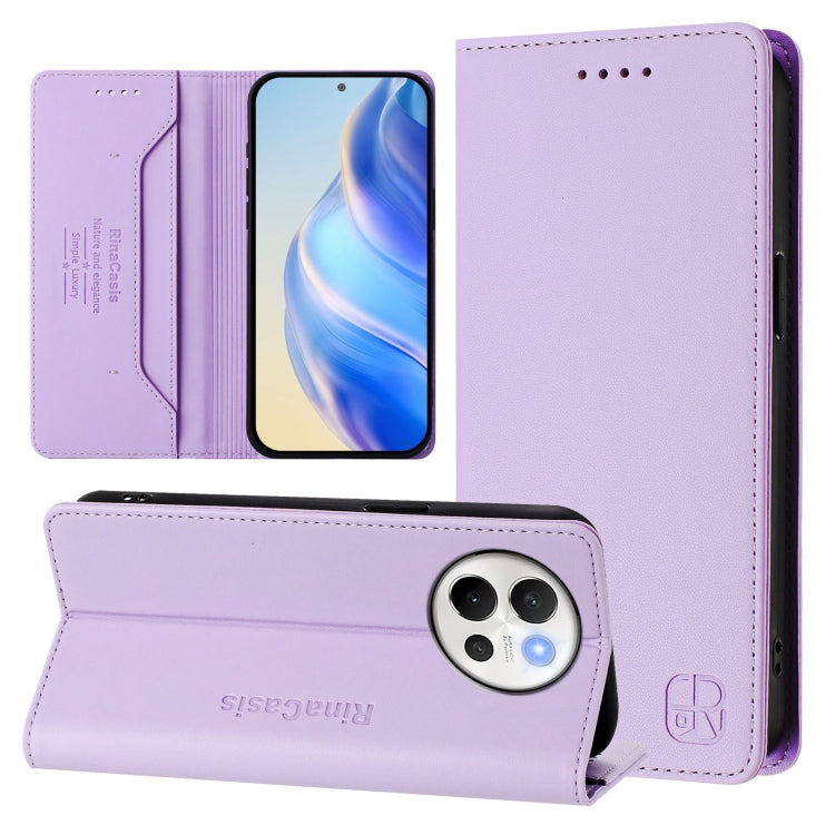RC01 Dual-Folded Magnetic Suction RFID Leather Phone Case, For vivo X200, For vivo X200 Pro mini, For vivo X200 Pro, For vivo V40 Lite 5G IDN, For vivo V40e 5G India / iQOO Z9s 5G, For vivo V40 5G / V40 Pro 5G Global, For vivo Y300 Pro                 ...