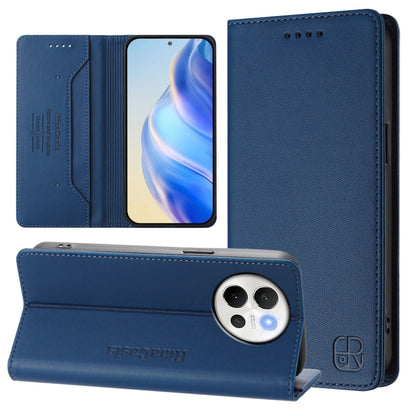 RC01 Dual-Folded Magnetic Suction RFID Leather Phone Case, For vivo X200, For vivo X200 Pro mini, For vivo X200 Pro, For vivo V40 Lite 5G IDN, For vivo V40e 5G India / iQOO Z9s 5G, For vivo V40 5G / V40 Pro 5G Global, For vivo Y300 Pro                 ...