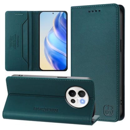RC01 Dual-Folded Magnetic Suction RFID Leather Phone Case, For vivo X200, For vivo X200 Pro mini, For vivo X200 Pro, For vivo V40 Lite 5G IDN, For vivo V40e 5G India / iQOO Z9s 5G, For vivo V40 5G / V40 Pro 5G Global, For vivo Y300 Pro                 ...