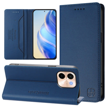 RC01 Dual-Folded Magnetic Suction RFID Leather Phone Case, For vivo X200, For vivo X200 Pro mini, For vivo X200 Pro, For vivo V40 Lite 5G IDN, For vivo V40e 5G India / iQOO Z9s 5G, For vivo V40 5G / V40 Pro 5G Global, For vivo Y300 Pro                 ...