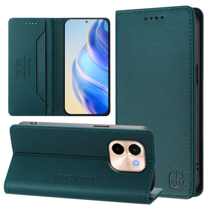 RC01 Dual-Folded Magnetic Suction RFID Leather Phone Case, For vivo X200, For vivo X200 Pro mini, For vivo X200 Pro, For vivo V40 Lite 5G IDN, For vivo V40e 5G India / iQOO Z9s 5G, For vivo V40 5G / V40 Pro 5G Global, For vivo Y300 Pro                 ...