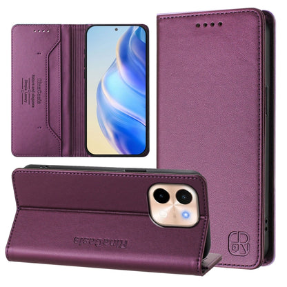 RC01 Dual-Folded Magnetic Suction RFID Leather Phone Case, For vivo X200, For vivo X200 Pro mini, For vivo X200 Pro, For vivo V40 Lite 5G IDN, For vivo V40e 5G India / iQOO Z9s 5G, For vivo V40 5G / V40 Pro 5G Global, For vivo Y300 Pro                 ...