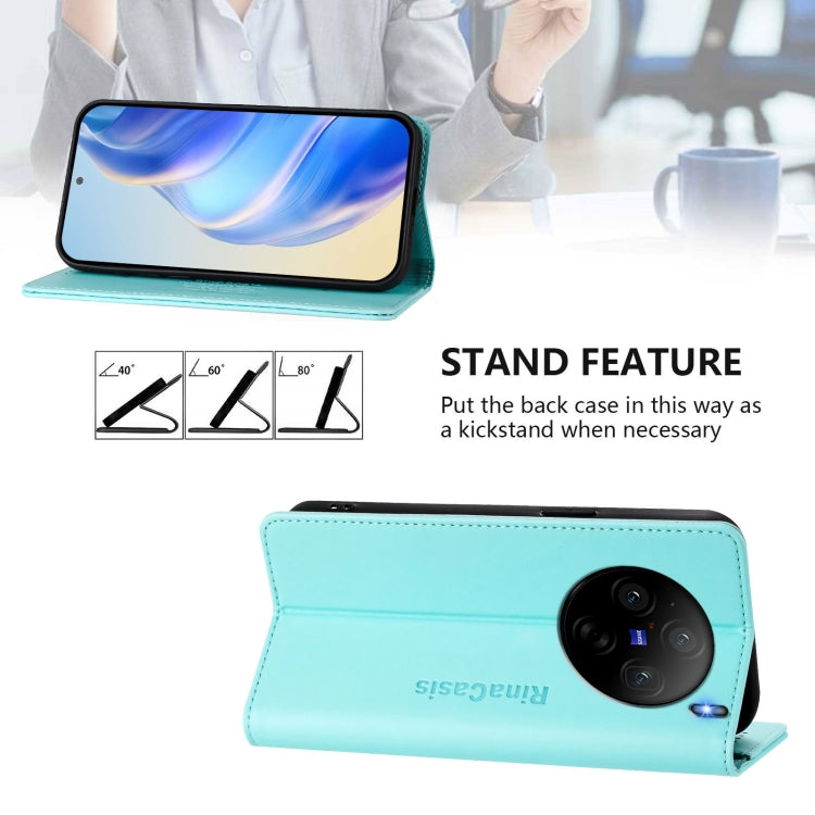 RC01 Dual-Folded Magnetic Suction RFID Leather Phone Case, For vivo X100s 5G, For vivo Y03 4G Global / Y18 4G, For vivo Y38 5G / Y200i / T3x Global, For vivo iQOO Z9x, For vivo iQOO Z9 5G / Z9 Turbo 5G, For vivo Y100 5G IDN / Y200e 5G                  ...