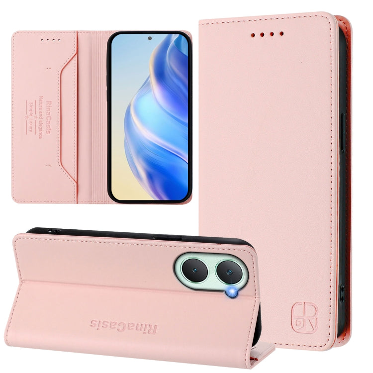 RC01 Dual-Folded Magnetic Suction RFID Leather Phone Case, For vivo X100s 5G, For vivo Y03 4G Global / Y18 4G, For vivo Y38 5G / Y200i / T3x Global, For vivo iQOO Z9x, For vivo iQOO Z9 5G / Z9 Turbo 5G, For vivo Y100 5G IDN / Y200e 5G                  ...
