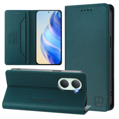 RC01 Dual-Folded Magnetic Suction RFID Leather Phone Case, For vivo X100s 5G, For vivo Y03 4G Global / Y18 4G, For vivo Y38 5G / Y200i / T3x Global, For vivo iQOO Z9x, For vivo iQOO Z9 5G / Z9 Turbo 5G, For vivo Y100 5G IDN / Y200e 5G                  ...
