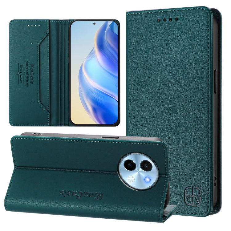 RC01 Dual-Folded Magnetic Suction RFID Leather Phone Case, For vivo X100s 5G, For vivo Y03 4G Global / Y18 4G, For vivo Y38 5G / Y200i / T3x Global, For vivo iQOO Z9x, For vivo iQOO Z9 5G / Z9 Turbo 5G, For vivo Y100 5G IDN / Y200e 5G                  ...