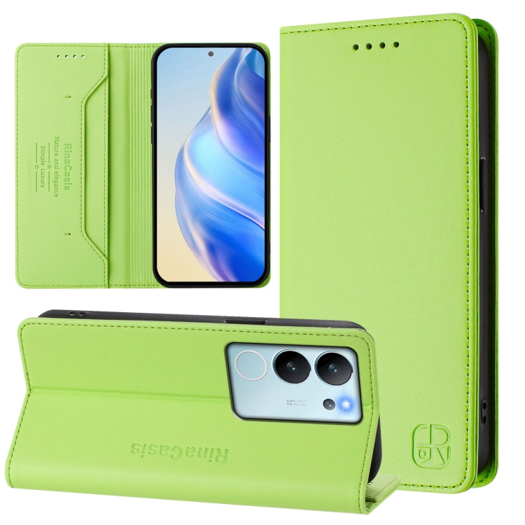 RC01 Dual-Folded Magnetic Suction RFID Leather Phone Case, For vivo X100s 5G, For vivo Y03 4G Global / Y18 4G, For vivo Y38 5G / Y200i / T3x Global, For vivo iQOO Z9x, For vivo iQOO Z9 5G / Z9 Turbo 5G, For vivo Y100 5G IDN / Y200e 5G                  ...