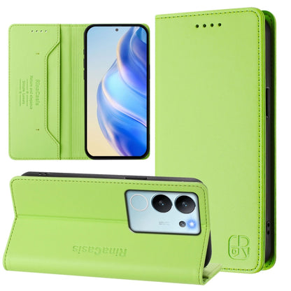 RC01 Dual-Folded Magnetic Suction RFID Leather Phone Case, For vivo X100s 5G, For vivo Y03 4G Global / Y18 4G, For vivo Y38 5G / Y200i / T3x Global, For vivo iQOO Z9x, For vivo iQOO Z9 5G / Z9 Turbo 5G, For vivo Y100 5G IDN / Y200e 5G                  ...
